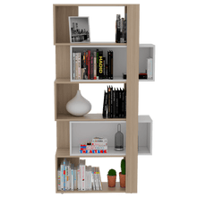 Combo para Sala, Ascher, Incluye Biblioteca, Mesa de Centro, Panel y Mesa para TV, Beige y Blanco