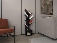 Biblioteca Kings, Fresno Europeo y Wengue, con multiples espacios para ubicar objetos decorativos