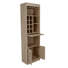 Bar Celeste, Beige, Dos Puertas, Espacio Para Copas y Vino