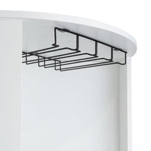 Bar Esquinero Celeste, Blanco Nevado, con Dos Puertas y Espacio Porta Copas ZF