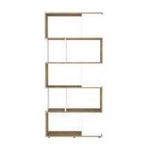 Biblioteca Noah, Macadamia y Blanco Vainilla, con Variedad de Entrepaños
