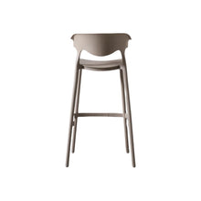 Butaco para Barra Elena, Color Taupe, Diseño Moderno X4