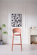 Butaco para Barra Paraiso, Color Terracota, Diseño Moderno