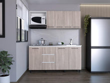 Cocina Integral 180 Elied, Blanco Duqueza y Bardolino, Incluye Mesón Derecho