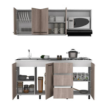 Cocina Integral Elied, Blanco Duqueza y Bardolino, Incluye Mesón Izquierdo