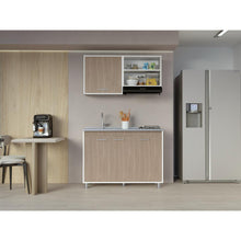 Cocina Integral Antares, Blanco Duqueza y Bardolino, incluye Mesón Pozuelo Izquierdo