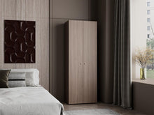 Closet Beico, Bardolino y Blanco Duqueza, con dos Puertas Abatibles y cuatro entrepaños