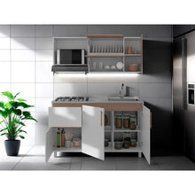 Cocina Integral Florence, Bardolino y Blanco, Incluye Mesón Derecho ZF