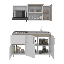 Cocina Integral Florence, Bardolino y Blanco, Incluye Mesón Derecho ZF