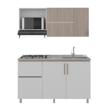 Cocina Integral Florence, Bardolino y Blanco, Incluye Mesón Derecho ZF