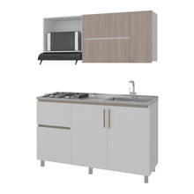 Cocina Integral Florence, Bardolino y Blanco, Incluye Mesón Derecho ZF