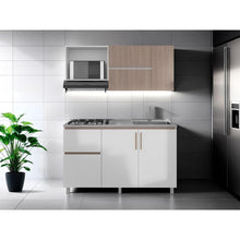 Cocina Integral Florence, Bardolino y Blanco, Incluye Mesón Derecho ZF