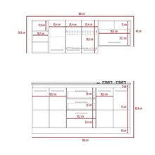 Cocina Integral Osaka, Nogal y Blanco, Incluye Mesón Izquierdo En Acero Inoxidable