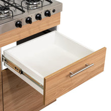 Cocina Integral Ameralto, Fresno Europeo y Blanco, Incluye Mesón Izquierdo