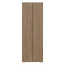 Closet Beico, Fresno Europeo y Blanco Duqueza, con dos Puertas Abatibles y cuatro entrepaños ZF