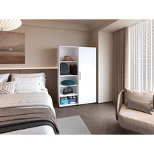 Closet Econo, Blanco Duqueza, Pequeño con amplios espacios para guardar ropa ZF