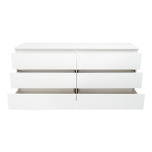 Organizador Asteria, Blanco Vainilla, con Seis Cajones Deslizables X2