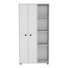 Closet Mandi, Blanco, con Dos Tubos y Un Cajon Deslizable ZF