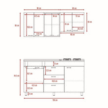Cocina Integral Laurel, Gris y Blanco, Incluye Mesón Izquierdo