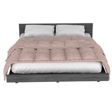 Cama Doble Wesley, Gris, con Patas Metálicas