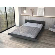 Cama Doble Wesley, Gris, con Patas Metálicas