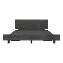 Cama Sencilla Wesley, Gris, con Patas Metálicas