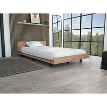 Cama Sencilla Wesley, Miel, con Patas Metálicas