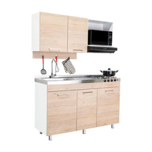 Cocina Integral Deneb, Beige y Blanco no incluye mesón