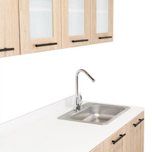 Cocina Integral Elica, Beige, Incluye Mesón Derecho con Estufa 4 Puestos A Gas + Campana + Horno