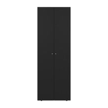 Closet Beico, Wengue, con dos Puertas Abatibles y un Tubo cromado