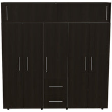 Closet Montano 200, Wengue, de dos puertas corredizas