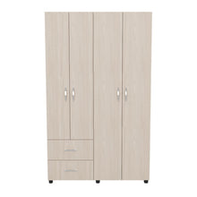 Closet Barin 120, Nevado y Blanco, con cajones de gran capacidad para su almacenamiento