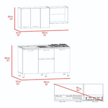 Cocina Integral Paolo, Bardolino y Blanco, incluye Mesón Pozuelo Izquierdo