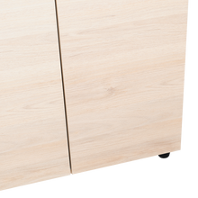 Closet Carlota, Beige y Blanco, con Dos Puertas Abatibles