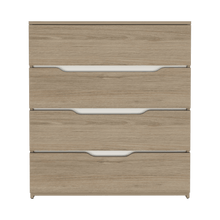 Organizador Zory, Beige y Blanco, con Cuatro Cajones