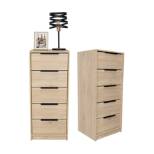 Organizador Wesley, Beige y Blanco, con Cinco Cajones X2