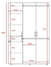 Closet Roko, Chocolate y Blanco, con Tres Puertas Abatibles con Cerradura y Variedad de Entrepaños