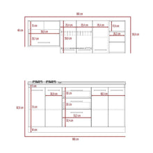 Cocina Integral Osaka, Nogal y Blanco, Incluye Mesón Derecho En Acero Inoxidable