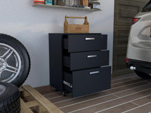 Archivador Multiusos Martin, Wengue, con cerradura y llave para puerta