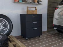 Archivador Multiusos Martin, Wengue, con cerradura y llave para puerta