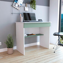 Escritorio, Colima, Blanco y Agave, con Entrepaños y Cajon