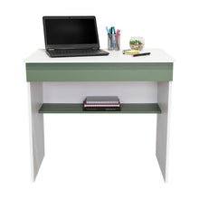 Escritorio, Colima, Blanco y Agave, con Entrepaños y Cajon