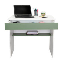 Escritorio, Colima, Blanco y Agave, con Entrepaños y Cajon