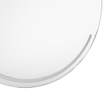 Espejo Circular Dallas, con Diseño en Sandblasting