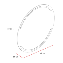 Espejo Circular Dallas, con Diseño en Sandblasting