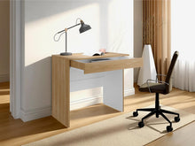 Escritorio Colima, Fresno Europeo y Blanco, con Entrepaños y Cajon