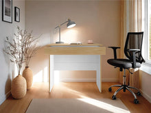 Escritorio Colima, Fresno Europeo y Blanco, con Entrepaños y Cajon