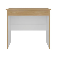 Escritorio Colima, Fresno Europeo y Blanco, con Entrepaños y Cajon