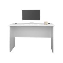 Escritorio Malibu, Blanco, diseño simple y moderno ZF