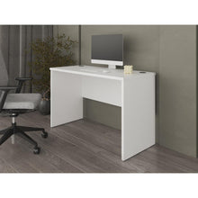 Escritorio Malibu, Blanco, diseño simple y moderno ZF
